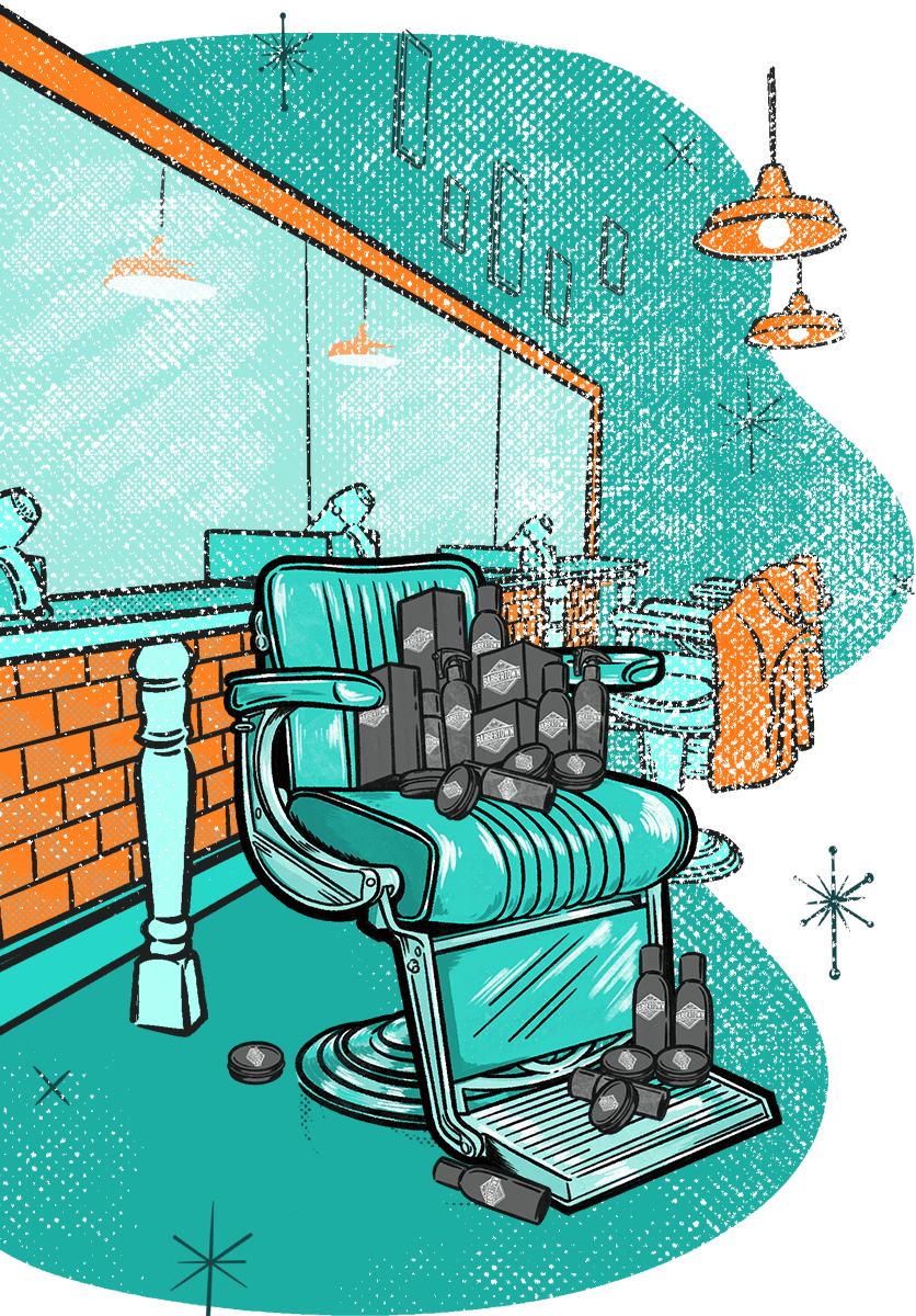 image of barber chair